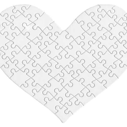Puzzles Forme Coeur (63 Pieces)