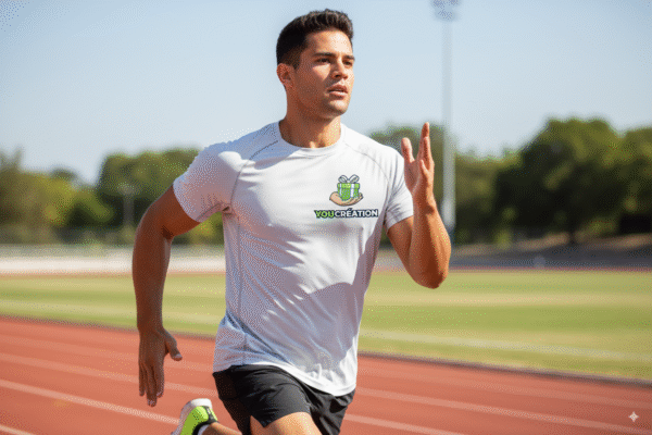 Tee-shirt Sport Tissu respirant - 140 g/m² - Blanc