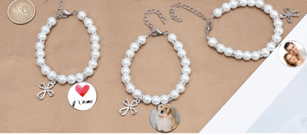 Bracelets avec Perles de Verre – Personnalisables