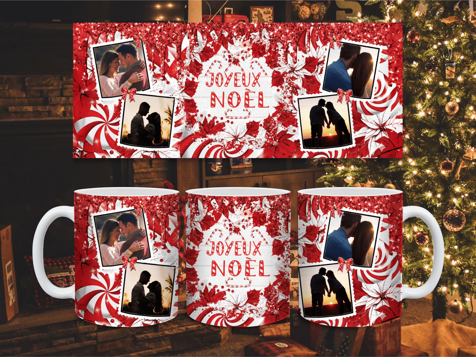 Mug 325 ml  Merry Christmas – Candy Cane