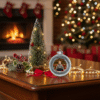 Boule Sapin de Noël transparente remplie de fils colorés - 3 couleurs disponibles