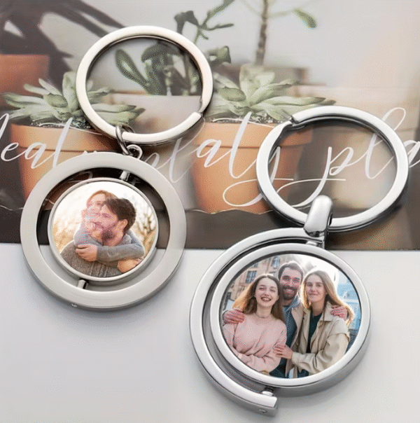 Porte-clés Rotatifs Double Face Faits Main 2.5cm